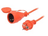 Prelungitor alimentare JONEX 3x1,5mm&sup2; PVC portocalie 40m