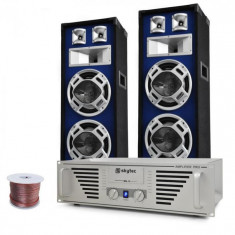 Electronic-Star DJ-PA set &amp;amp;quot;Amplificator Bass TiTan&amp;amp;quot;, boxe 2 x 1000W max. foto