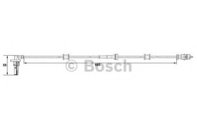 Senzor ABS / turatie roata RENAULT KANGOO (KC0/1) (1997 - 2007) BOSCH 0 265 007 534 foto