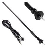 Antena auto de plafon AMiO 34 cm cu adaptor ANT02, filet 5 mm, cablu 1,4 m, pentru receptie semnal radio, montaj simplu, pentru majoritatea