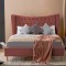 Pat Lora 180x200 cm Tapitat Catifea Roz Somiera Inclusa (cod ML 2302-08)