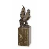 Cocos-statueta din bronz cu soclu marmura YY-134