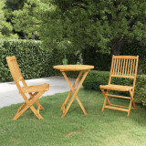 Set mobilier gradina pliabil, 3 piese, lemn masiv acacia GartenMobel Dekor, vidaXL