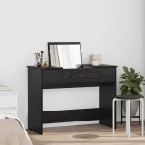 Masă de Toaletă cu Oglindă Negru Stejar 100x45x76 cm