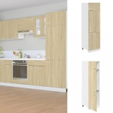 vidaXL Dulap pentru frigider &ldquo;Lyon&rdquo;, stejar Sonoma, 60 x 57 x 207 cm