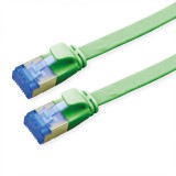 Cablu de retea RJ45 extra flat UTP cat.6A 5m Verde, Value 21.99.2145