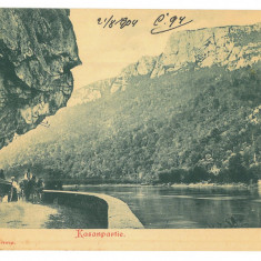 5131 - ORSOVA, Danube Kazan, carriage, Litho - old postcard - unused - 1904