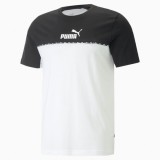 Puma Ess Block X Tape Tee Black 673341-01-XS