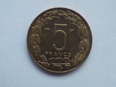 5 FRANCS 1958 CAMERUN foto