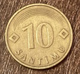 C50 - Moneda foarte veche - Letonia - 10 santimu - 1992, Europa