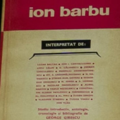 Ion Barbu interpretat de... (colectia Biblioteca Critica)