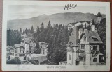 Carte postala, vedere din Sinaia, perioada interbelica