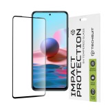Folie sticla Xiaomi Redmi Note 10 4G Techsuit 111D Full Glue Full Cover, negru