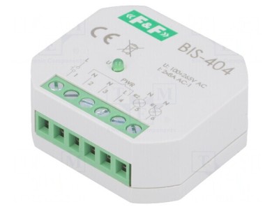 Releu Bistabil de Impulsuri 2x NO 5A IP20 BIS-404 foto