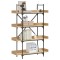 Gossi biblioteca 4 niveluri, stejar sonoma, 100x33x145,5 cm, lemn