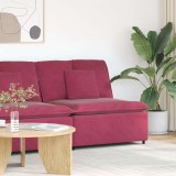 VidaXL Modul central canapea modulară cu perne, roșu vin, 100 cm