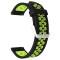 Curea silicon, compatibila Samsung Galaxy Watch6 Classic 47mm, telescoape Quick Release, Black Lime