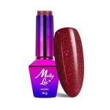 Lac gel MOLLY LAC UV/LED gel polish Bling It On - Red Me Now 506, 10ml