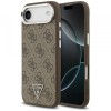 Husa MagSafe pentru Apple iPhone 17 Air, Guess, 4G Triangle Logo, Maro Argintie