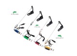 Set 4 Swingere Pescuit FL, LED, Mufă Jack, Contragreutate Culisantă, Culori Diferite, Avertizori Pescuit