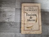 Inainte de tacere de Paul Georgescu