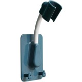 Suport Reglabil pentru Capul de Dus, cu Banda Adeziva Inclusa si 2 Agatatori pentru Burete, PVC Premium, Albastru, CBD CORAL BEST DEALS 14 cm 6 cm 14