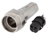 Conector circular 3 pini nichelat Buccaneer 7000