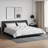 vidaXL Pilotă cu pernă 3 pcs Alb Microfibră 3377370