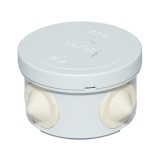 Doza de derivatie rotunda aparenta cu 4 intrari, 50x30 mm, IP44