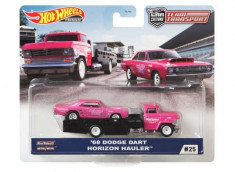 Machete auto Team Transport Dodge Dart &amp;amp; Horizon Hauler 1968, 1:64 Hotwheels foto