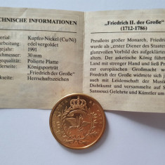 GERMANIA Medalie Friedrich II. der Grosse 1991