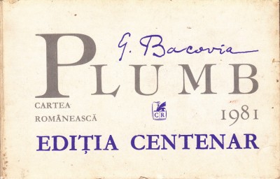 AS - GEORGE BACOVIA - PLUMB foto