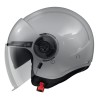 Casca pentru scuter - motocicleta MT Viale SV S A12 gri lucios (ochelari soare integrati) (open face) &ndash; omologare noua ECE 22.06 S (55/56cm)