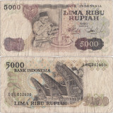 1980 , 5,000 rupiah ( P-120a ) - Indonezia