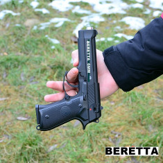 CELEBRUL PISTOL M92,ACUM SUB FORMA UNUI AIRSOFT METALIC,CALIBRU 6MM,500 BILE,NOU foto