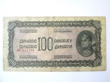 Rara! Iugoslavia 100 Dinara 1944 in stare buna