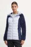 Columbia geaca sport Powder Lite Sherpa Hybrid culoarea violet, 2089521