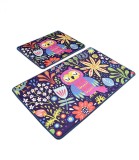 Set 2 Covorase baie Owls Garden, 60 x 100 cm, 50 x 60 cm, Antiderapant, Multicolor