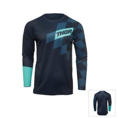 Tricou (bluza) cross-enduro copii Thor model Sector Birdrock Jersey culoare: albastru &ndash; marime XL