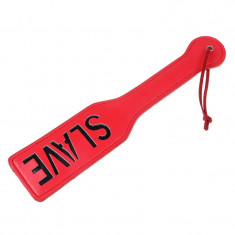 Padela Bici Bitch BDSM Fetish Whip Domina 32.5cm Piele Cravasa Slave Red foto