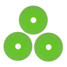 Set 3 discuri de taiat sticla, Otel, 22 mm, Verde