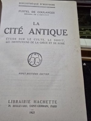 La Cite Antique - Fustel de Culanges foto