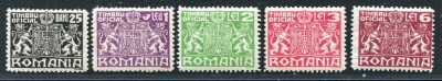 1931 , Romania , Timbre de Serviciu tip BAVARIA , filigran CC - MNH foto