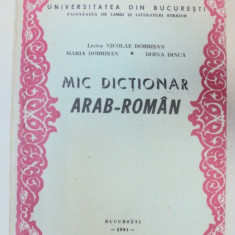 MIC DICTIONAR ARAB-ROMAN 1981