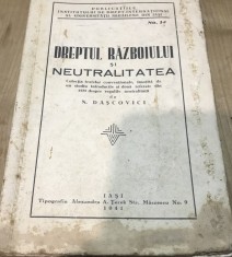 T. Carte Regalista, Dreptul Razboiului si Neutralitatea