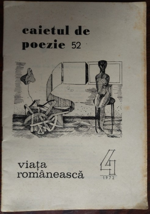 CAIET / CAIETUL DE POEZIE VIATA ROMANEASCA NR. 52: Ion Sofia Manolescu/Constanta Buzea/Nina Cassian/Gabriela Melinescu/Adrian Paunescu/Dumitru M. Ion+