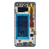 Display LCD Touchscreen cu Rama Samsung Galaxy S10 G973 Negru Incell