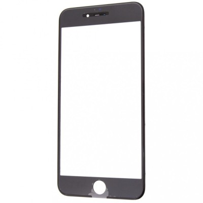 Geam Sticla + OCA iPhone 6s Plus, Complet, Negru foto