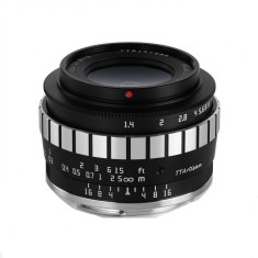 Obiectiv manual TTArtisan 23mm F1.4 Black&amp;amp;Silver pentru FujiFilm FX Mount foto