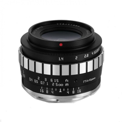 Obiectiv manual TTArtisan 23mm F1.4 Black&amp;amp;Silver pentru MFT M4/3-Mount foto